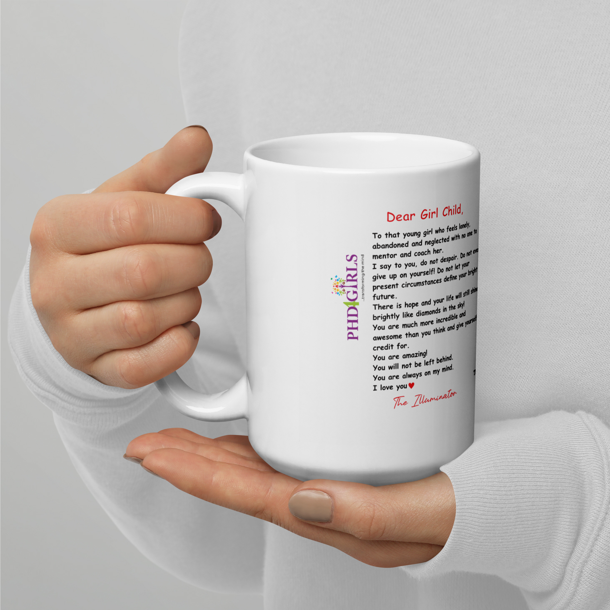 The Girl-Child-Letter-Mug  GCLMUG™ (English version)